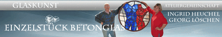 Einzelst�ck Betonglas